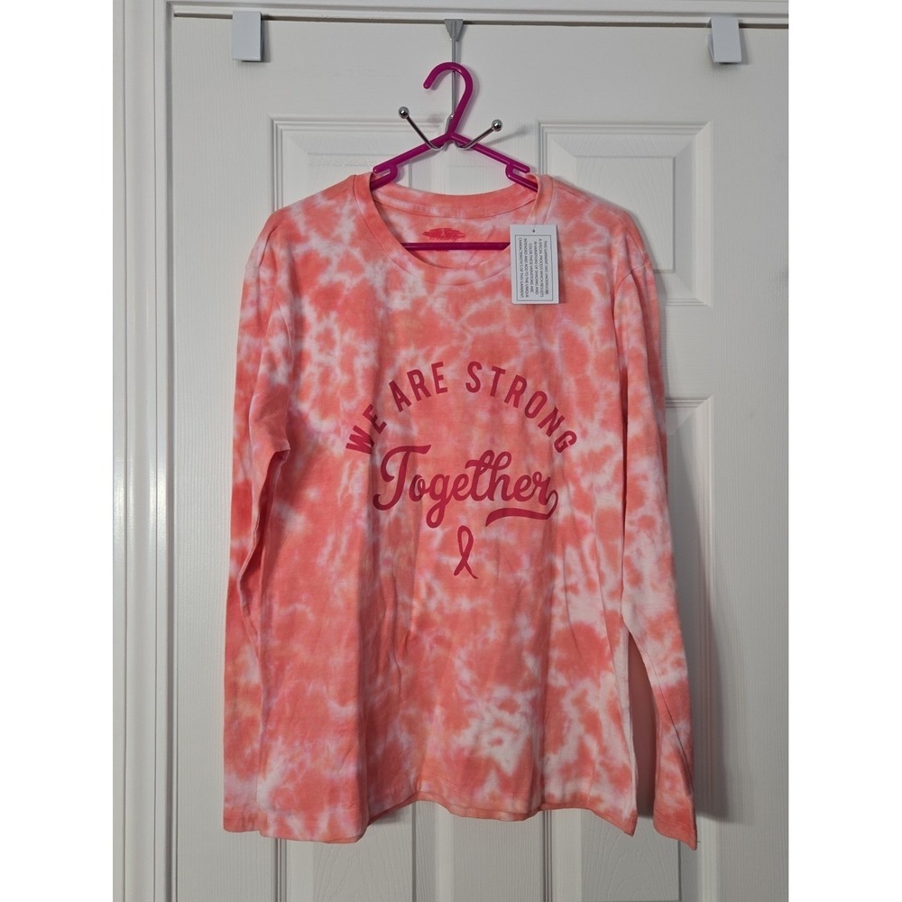 Breast Cancer Pink Ribon Awareness New Long Sleeve Tshirt Size Medium‎